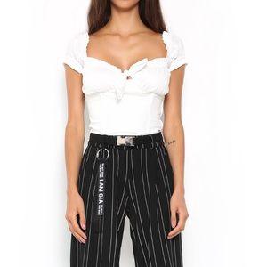 i am gia naomi top white